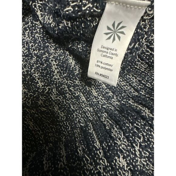 Athleta Womens Weekend Wrap Size XS Blue Knit Duster Cardigan Pockets - Picture 5 of 7